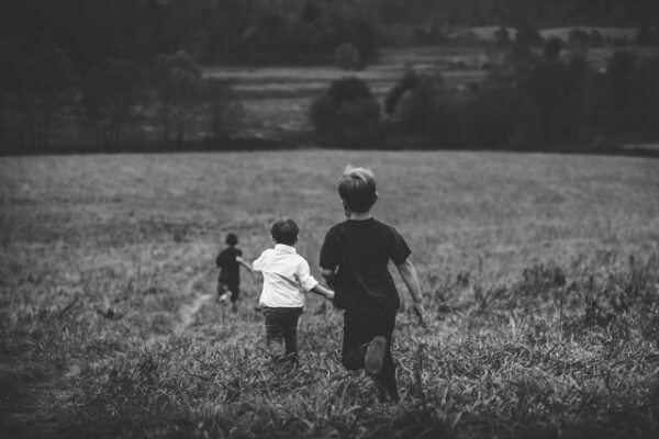 AWANA - kids running in field